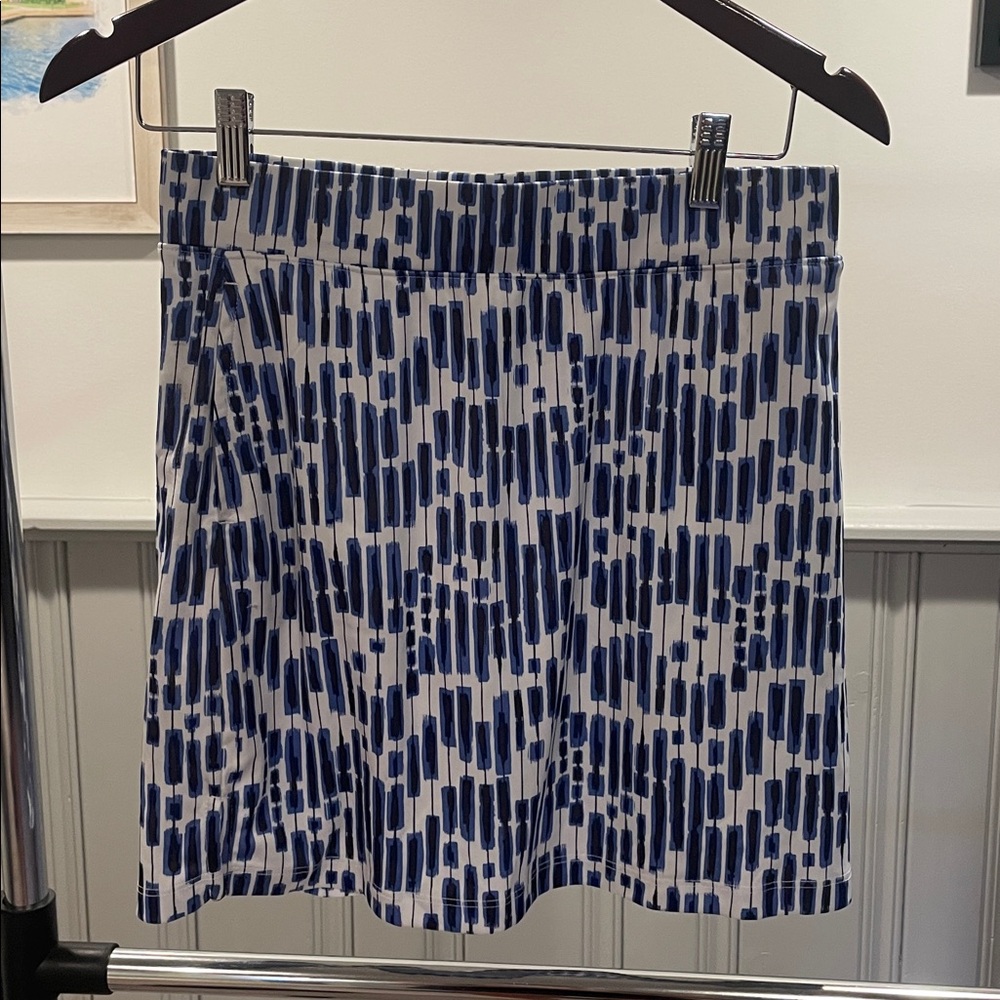 Blue and White Golf Skirt